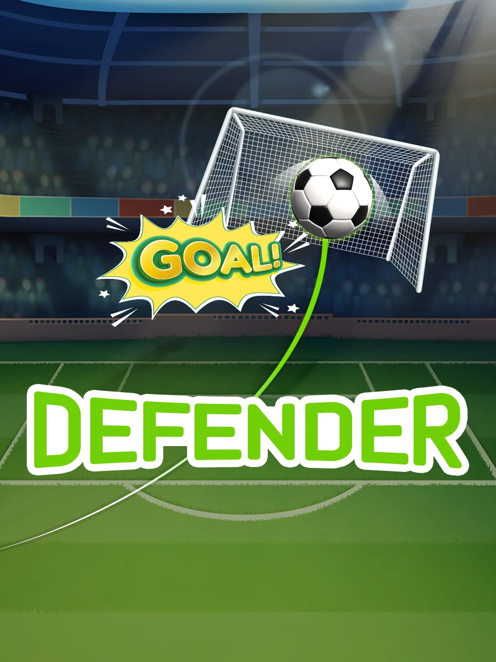 Juego temático de defensa con UI tipo esports y energía competitiva.