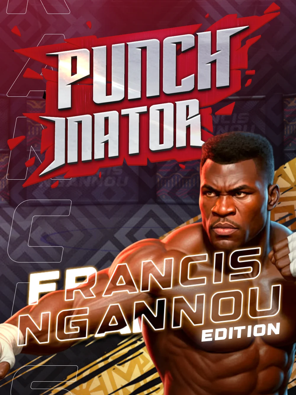 Variación del juego Punchinator con estilo energético y competitivo.